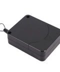 Automatic Door Closer With 2.65 Lbs Closing Force, black steel drawstring retractable closer in compact design
