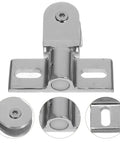 Glass Door Pivot Hinges With Bidirectional Opening And Easy Install Zinc Alloy Clip Hinges In Silver Finish