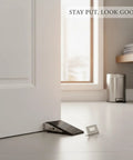 Stainless Steel Door Stopper With Non-Slip Rubber Wedge, Compact 3.94 x 1.89 x 1.30 Inch Size, Keeps Doors Open On Hardwood Or Tile Floors