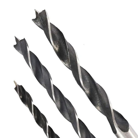 Close-up of 6/8/10mm drill bits from 15 Degree Pocket Hole Joinery Kit With 6/8/10mm Drive Adapters For Woodworking