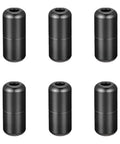 No Tie Shoe Buckle Set For Easy Slip On Lacing Metal Turnbuckle Lock Clips Rotating Ends Laces Caps 6 Pack Sturdy Alloy Smooth And Burr Free Fits Adults Sneakers Boots No Tie Convenience, six black alloy clips