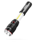 SLYDE Plus 2Nd Gen 400 Lumen Flashlight with 7 Modes, showing COB work light and slide-out zoom, with magnetic base visible.