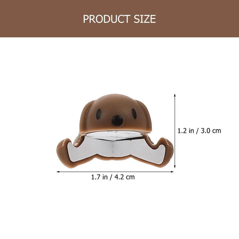 Animal Shaped Silicone Corner Protectors For Furniture A Four Piece Set with dimensions 1.7 by 1.2 inches shown