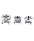 10 Piece Thickened Three In One Connector Eccentric Wheel Set For Furniture Hardware In Diameters 15mm 12mm And 10mm Zinc Alloy Durable Fittings