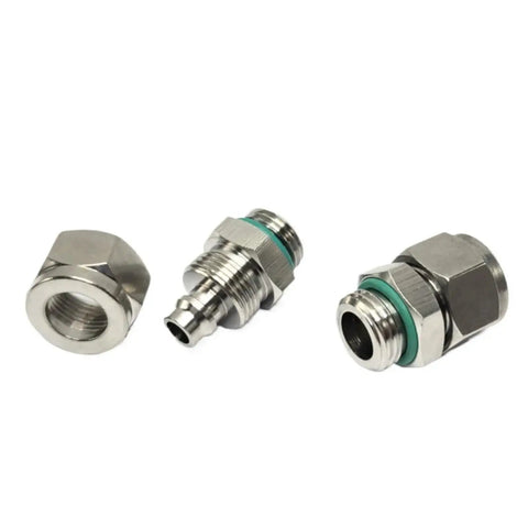 Single Quick Twist Hose Fitting for Pneumatic Air Lines 4mm to 16mm and 1/8 to 3/4 Inch BSPP Male Threads, Stainless Steel 304 Connector