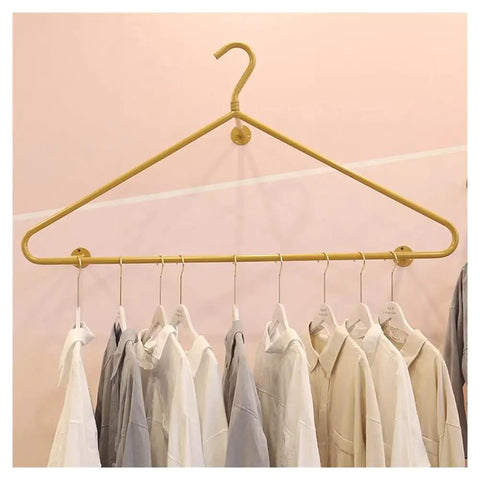 Score This Premium Wall Mount Clothes Rack With Heavy Duty Steel Shelves And Heart Shaped Design To Level Up Your Boutique Floor Or Cozy Apartment Vibe