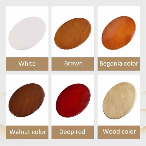 Color options for Round Wooden Lazy Susan Turntable For Dining Table With Smooth 360 Degree Two Way Rotation Anti Slip Feet Eco Friendly Hardwood.