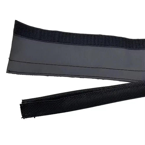 Close-up of Reusable Flame Retardant Cable Sleeve Waterproof Nylon PVC Sheath with Hook and Loop Closure showing material