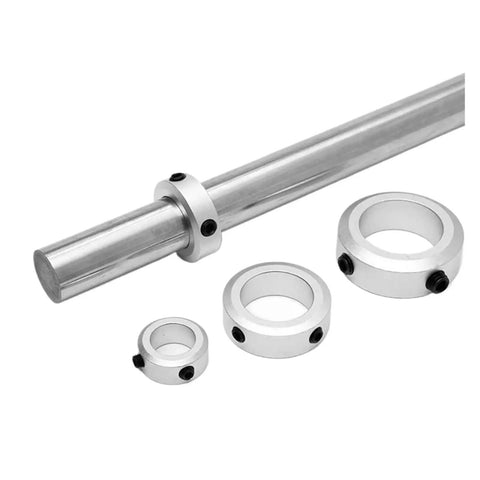 Heavy Duty Aluminum Alloy Fixed Locking Limit Ring Shaft Collar Retainer Clamping With Screws Adjusts 6 To 30mm Dia on shaft