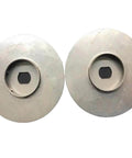 HCP-418F/428F/419F/420F Machine Tool Oil Pump Stainless Steel Impeller, front view, circular shape, metal material