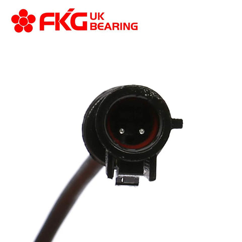Close-up of the electrical connector for Front Wheel Bearing Hub Assembly Set Of 2 For 95-01 Ford Explorer 01-05 Explorer Sport Trac 01-09 Ranger 00-09 Mazda B4000 01-02 Mazda B3000 97-01 Mercury Mountaineer 5 Lugs ABS 4WD 4X4 Ready For 4X4