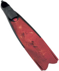 Interchangeable Blade Free-Diving Fins With Tech Polymer Blade 22-Degree Thrust Angle Closed-Shoe Design Italian Made Hard Thermoplastic Rubber