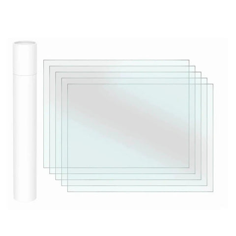 Heavy Duty Pfa Build Film For Crisp Resin Prints Reusable Vat Bottom Liner 280 By 200 Mm a roll and several sheets visible.