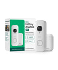 Totally Wire Free Wireless Video Doorbell Camera With Killer 2K Definition And Head To Toe View Featuring Enhanced Audio And Sync Hub For Zero Drama Setup, shown with packaging.