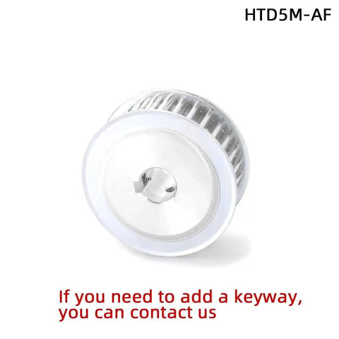 Rock Solid Htd5m Sixty Tooth Synchronous Timing Pulley With Af Keyway 15 Millimeter Face, showcases precision cut design.