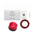 Wireless Warehouse Doorbell Kit With Flashing Strobe For Noisy Industrial And Residential Environments Loud Entry Alert 4000 Feet Range