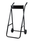 Heavy Duty Outboard Boat Motor Stand With Wheels 165 Lb Load Capacity Portable Motor Trolley For Easy Repairs And Quick Fixes Storage And Transport Built With Corrosion Resistant Triangular Frame And Secure Locking Pins