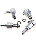 Five Sixteenth Inch Gas Fuel Line Quick Release Disconnect Kit Set, 316 Stainless Steel with Viton O Rings, connectors and fittings