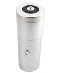 Portable Pro Grade Handheld Vibration Calibrator For Accelerometers And Vibration Monitoring Systems, 159.2 Hz RMS Vibration Check, Verifies Recording Gear, VMC606 Model, Supports Up To 150 G, silver metal cylinder