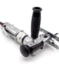 Knockout Pneumatic Jigsaw For Woodworking And Furniture Fab, Portable Air Reciprocating Saw With Swappable Handle, Heavy Duty Motor close-up image.