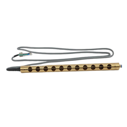 Pro Level Fifty Millimeter Ionizing Air Bar Built To Kick Static Right Off Production Surfaces Delivers Half Second Neutralization And Whisper Quiet Performance Ideally Suited For Printing Presses And Packaging Facilities, with gray cord and multiple holes.
