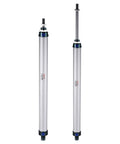 Double Action Pneumatic Air Cylinder MAL25X300 25mm Bore 300mm Stroke With Y Connector shown front and side view
