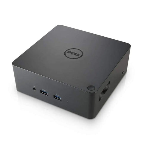 High Performance Thunderbolt Dock TB16 180W USB C Multiport Hub With Eu Power Cord, black frame, side view, two USB ports