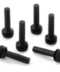 Grate Rubber Feet Replacement for Gas Stove Burners shown in a pack of six, made from heat resistant rubber, suitable for most ranges.
