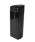 Heavy Duty 48v Electric Bike Battery Box With Large Capacity Housing Case For Ebike And Folding Scooter, black PVC shell.