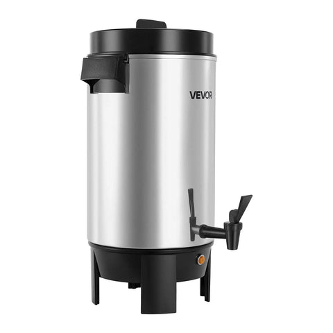 Big Batch 40 Cup Coffee Urn With Dripless Faucet And 203oz Capacity, 1090W Quick Brew, Auto Temperature Control For Catering