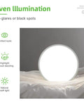 Ultra Slim 15.7 Inch LED Flush Mount Ceiling Light Fixture 5000K Daylight White on display highlighting even illumination.