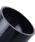 Close-up of Beefy 4 Inch ID Silicone Coupler Reinforced Hose 4-Ply For Turbo Intercooler Piping And Intake Universal 102mm Black