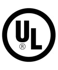 UL logo for UL Approved Compact Jet Hand Dryer For High Traffic Restrooms 1350W 120V Matte Black Built Tough With Quick Dry Powerful Airflow