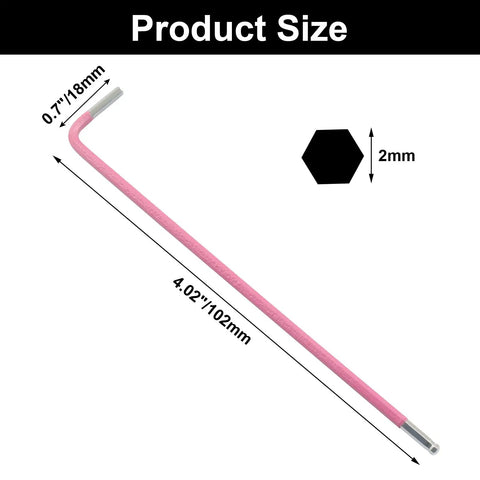 2Mm Ball End Hex Keys Set With Long Arm L Shaped Allen Wrenches In S2 Steel Chrome Finish for precise bike and furniture repair