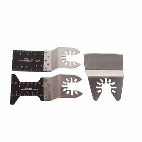 Bi Metal Curved Oscillating Tool Saw Blades Kit for Wood Metal PVC Universal Fit for Craftsman Ryobi Milwaukee DeWalt and More, 35mm and 45mm blades