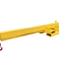 Tough As Nails Two Ton Forklift Jib Crane Featuring Telescopic Boom and Dual Direction Lifting for Workshop Use, telescopic design.