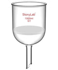 Pro Grade Borosilicate Glass Buchner Filtering Funnel With Coarse Frit 113 Mm ID 110 Mm Depth 24/40 Standard Taper Inner Joint