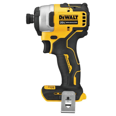 Atomic 20V Max Impact Driver Kit With 1700 In-Lbs Torque, Ultra-Compact 5.1-Inch Body, Side View
