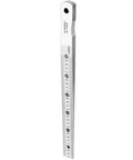QWORK taper gap gauge feeler gauge 0.4-6 mm, carbon steel with chrome plating, front view