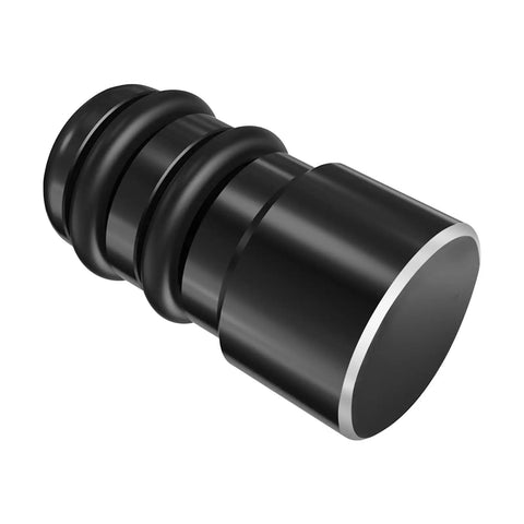 Oil Dipstick Tube Pan Plug For Gen 3 4 LS Truck Engines With Aluminum Construction, sleek black design, close-up view.