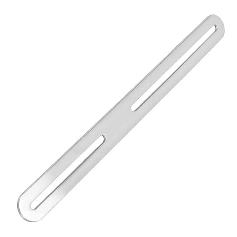 Beefy Heavy Duty Flat Mending Plate Kit Four Pieces In Stainless Steel Slotted Bracket For Wobbly Tables Chairs Bookshelves And Wood Furniture Easy Install Repair Connector Silver Finish