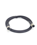 3.28ft M12 12 Pin Male To Female Connector Cable A Code Straight Profibus IP67 Waterproof for sensors and modules