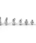 Various grease nipples from 45 Piece M10x1 Brass Zerk Grease Nipple Fitting Kit For Hot Air Guns And Maintenance Tasks Durable Long Life