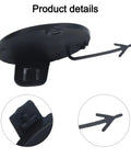Jeep Cherokee Front Bumper Tow Hook Eye Cap Cover Direct Replacement Plastic Shield For 2014 2015 2016 2017 2018 Easy Install Durable Auto Body Part Fits Right, detailed view.