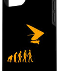 Hang Glider Art Dope Phone Case For 16 Pro Max For Men And Women Who Live For Hang Gliding Great Gift Idea For Outdoor Flyers And Air Sports Fans With Bold Artwork on black case.