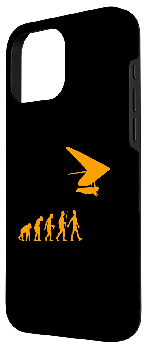 Hang Glider Art Dope Phone Case For 16 Pro Max For Men And Women Who Live For Hang Gliding Great Gift Idea For Outdoor Flyers And Air Sports Fans With Bold Artwork on black case.