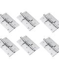Set Of Six Self Closing Spring Door Hinges Heavy Duty 4 Inch Spring Loaded Door Hardware For Home Office Or Garage Durable Quiet Operation Screws Not Included