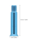 Fresh Blue Alloy 8 Piece Roller Skate Screw Hardware Kit For Bearings Axles Durable Parts To Fix Wheels Legit Gear For Crew Riding Asphalt Indoor Rink Skip Cheap Tools Upgrade Setup Fasteners Built To Last Hard Skating Sessions Keep Ride Stable, 3.5 cm blue screw