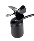 Top view of DS Underwater Thruster Motor with 2.4 Kg thrust at 24V for RC drones, ROVs, and submarines, metal propeller visible.