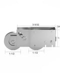 Patio Door Roller Tandem With One And A Half Inch Stainless Steel Wheels For Smooth Sliding Replacement Easy Install